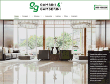 Tablet Screenshot of gambiniegamberini.com
